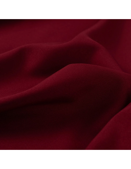 Tissu, Burlington Uni, Rouge Bordeaux, Laize 150 cm, 100% Polyester 165g/m²