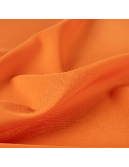 Tissu, Burlington Uni, Orange Vif, Laize 150 cm, 100% Polyester 165g/m²