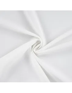 Tissu, Burlington Uni, Blanc, Laize 150 cm, 100% Polyester 165g/m²