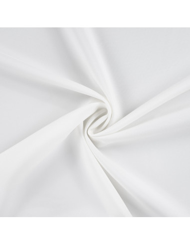 Tissu, Burlington Uni, Blanc, Laize 150 cm, 100% Polyester 165g/m²