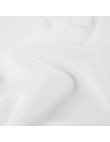 Tissu, Burlington Uni, Blanc, Laize 150 cm, 100% Polyester 165g/m²