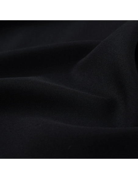Tissu, Burlington Uni, Noir Intense, Laize 150 cm, 100% Polyester 165g/m²