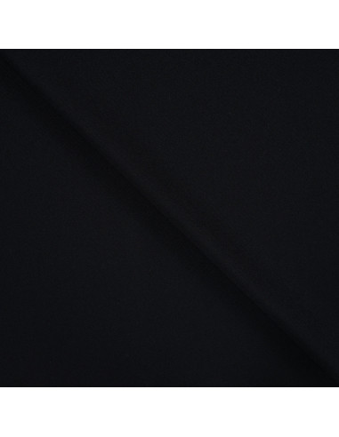 Tissu, Burlington Uni, Noir Intense, Laize 150 cm, 100% Polyester 165g/m²