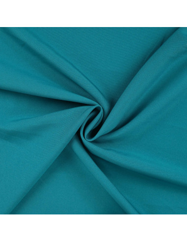 Tissu, Burlington Uni, Bleu Pétrole, Laize 150 cm, 100% Polyester 165g/m²