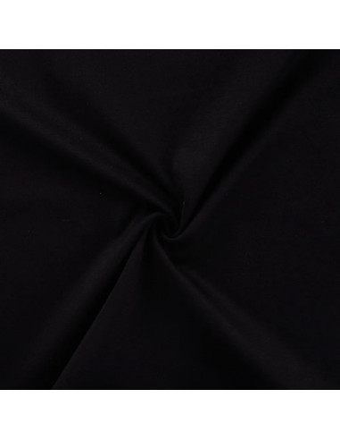 Tissu, Jersey Milano Uni, Noir Intense, Laize 150 cm, Viscose Stretch