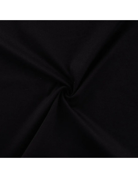 Tissu, Jersey Milano Uni, Noir Intense, Laize 150 cm, Viscose Stretch