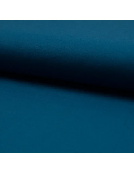 Tissu, Jersey Milano Uni (Ponte de Roma), Bleu Pétrole, Laize 150 cm, Viscose Stretch Oeko-Tex