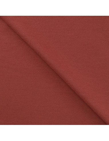 Tissu, Jersey Milano (Ponte de Roma) Uni, Terracotta, Laize 150 cm, Viscose Stretch Oeko-Tex
