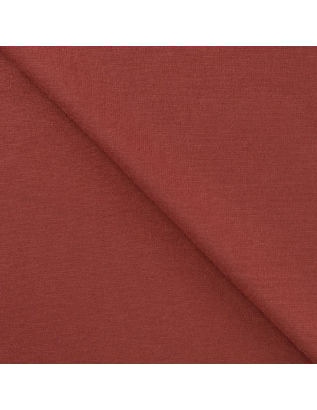 Tissu, Jersey Milano (Ponte de Roma) Uni, Terracotta, Laize 150 cm, Viscose Stretch Oeko-Tex