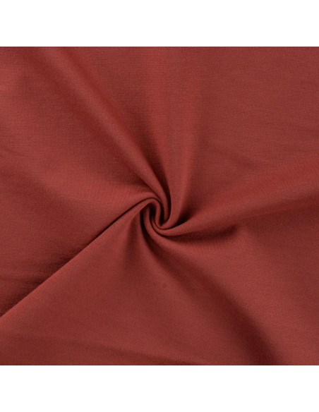 Tissu, Jersey Milano (Ponte de Roma) Uni, Terracotta, Laize 150 cm, Viscose Stretch Oeko-Tex