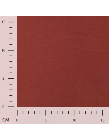 Tissu, Jersey Milano (Ponte de Roma) Uni, Terracotta, Laize 150 cm, Viscose Stretch Oeko-Tex