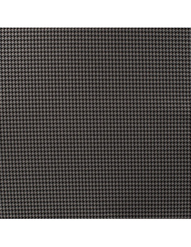Tissu, Jersey Pieds de Poule, Noir et Argenté, Laize 150 cm, Viscose Polyamide Spandex