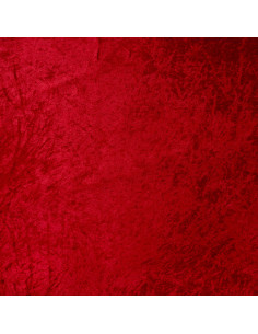 Tissu, Panne de Velours Unie, Rouge Écarlate, Laize 150 cm, 100% Polyester 165g/m² 2