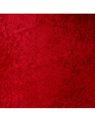 Tissu, Panne de Velours Unie, Rouge Écarlate, Laize 150 cm, 100% Polyester 165g/m²