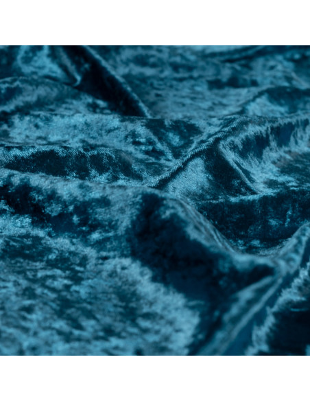 Panne de velours, pétrole foncé