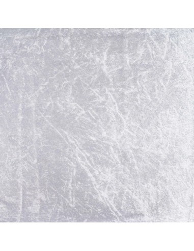 Tissu, Panne de Velours Unie, Blanc, Laize 150 cm, 100% Polyester 165g/m²
