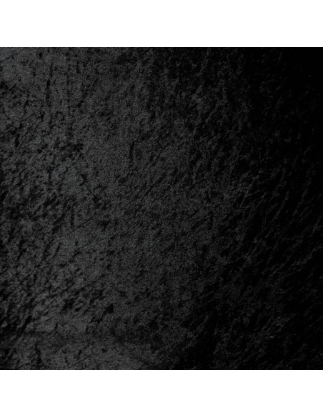 Tissu, Panne de Velours Unie, Noir Profond, Laize 150 cm, 100% Polyester 165g/m²