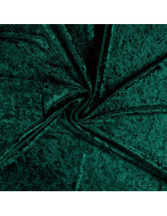 Tissu, Panne de Velours Unie, Vert Bouteille, Laize 150 cm, 100% Polyester 165g/m²