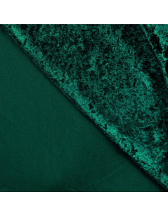 Tissu, Panne de Velours Unie, Vert Bouteille, Laize 150 cm, 100% Polyester 165g/m² 2