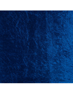 Tissu, Panne de Velours Unie, Bleu Roi, Laize 150 cm, 100% Polyester 165g/m² 2