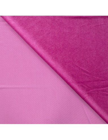 Tissu, Velours Kitty Ras, Cyclamen, Laize 150 cm, 90% Polyester 10% Spandex 250g/m²