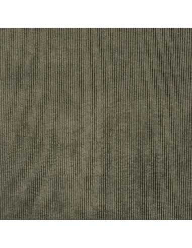 Velours côtelé lavé, côtes moyennes, kaki