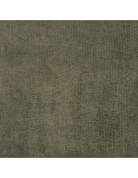 Tissu, Velours Côtelé Lavé, Côtes Moyennes, Kaki, Laize 150 cm, 85% Polyester 15% Polyamide 2% Spandex 330g/m²