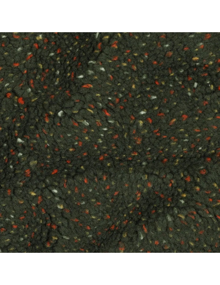 Lainage teddy, vert kaki