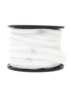 Fermeture Eclair au mètre, 5,8mm, blanc