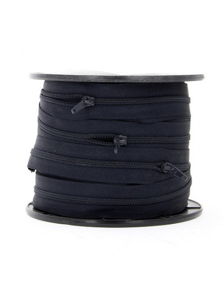 Fermeture Eclair au mètre, 5,8mm, bleu marine