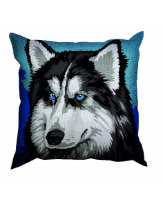 Kit coussin 40x40, canevas, Husky