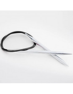 Aiguilles à tricoter circulaires, Nova metal, 50cm, Ø 6,5mm, gris