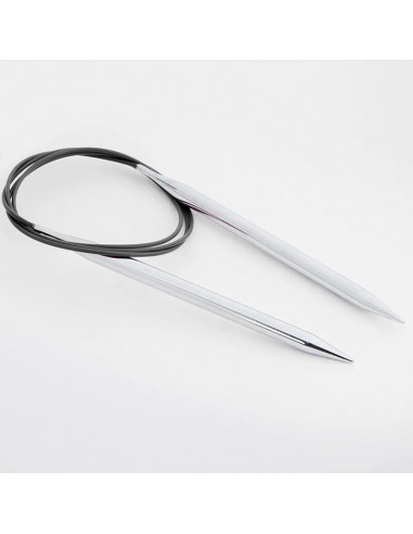 Aiguilles à tricoter circulaires, Nova metal, 50cm, Ø 7mm, gris