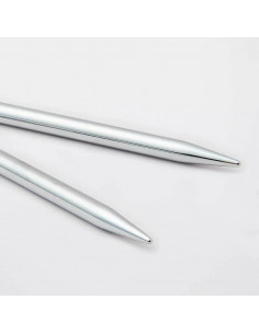 Aiguilles à tricoter circulaires, interchangeables, Nova metal, Ø 7mm, gris