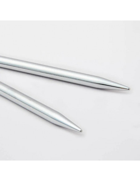 Aiguilles à tricoter circulaires, interchangeables, Nova metal, Ø 7mm, gris