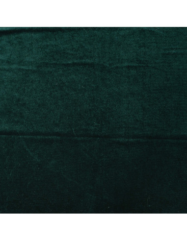 Tissu, Velours Kitty Ras, Vert Sapin, Laize 150 cm, 90% Polyester 10% Spandex 250g/m²