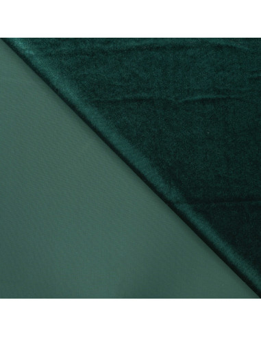 Tissu, Velours Kitty Ras, Vert Sapin, Laize 150 cm, 90% Polyester 10% Spandex 250g/m²