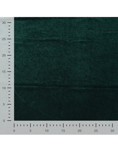Tissu, Velours Kitty Ras, Vert Sapin, Laize 150 cm, 90% Polyester 10% Spandex 250g/m²