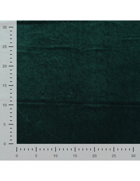 Tissu, Velours Kitty Ras, Vert Sapin, Laize 150 cm, 90% Polyester 10% Spandex 250g/m²