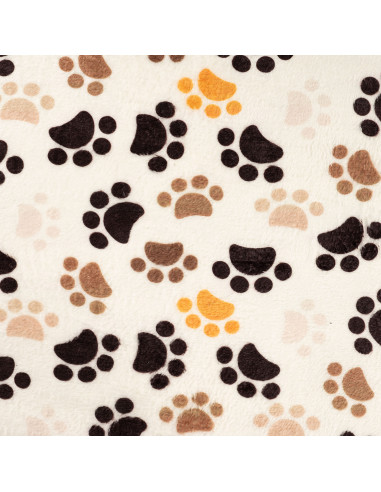 Polaire doudou, pattes de chiens