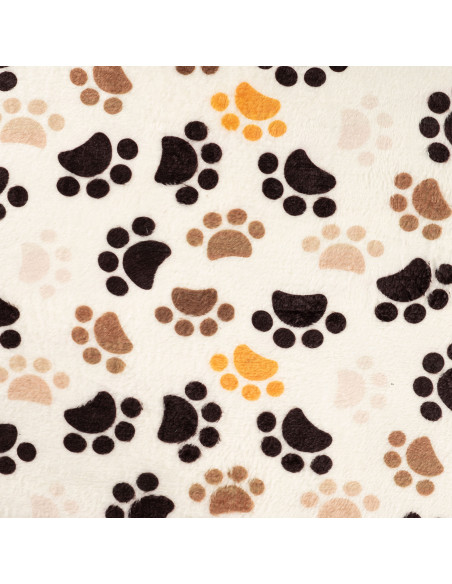 Polaire doudou, pattes de chiens