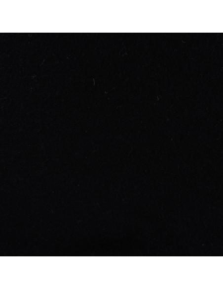 Tissu, Laine Bouillie Unie, Noir Intense, Laize 140 cm, 100% Laine 400g/m²