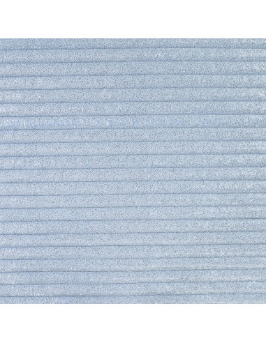 Tissu, Polaire Doudou Binky Côtelée Glitter, Bleu Ciel, Laize 150 cm, 100% Polyester 300g/m²