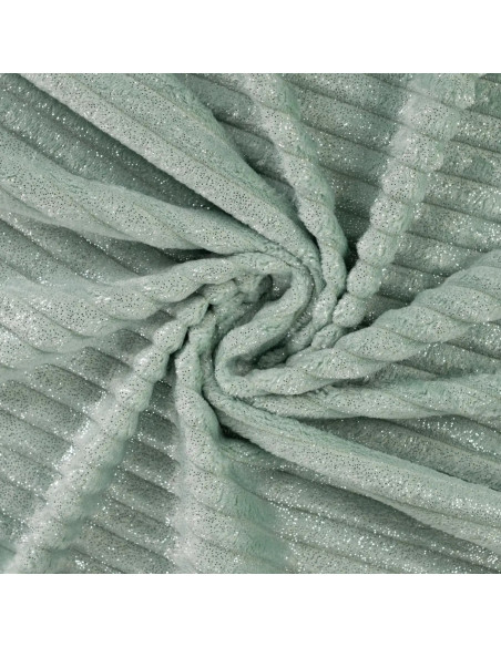 Polaire doudou binky, glitter, côtelée, vert clair