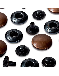 Recharge pour boutons pression sans couture, 15mm, cuivre vieilli 2
