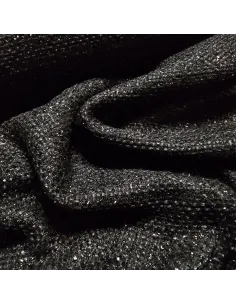 Tissu, Lainage Façon Chanel, Noir Profond, Laize 140 cm, 100% Laine Vierge 2