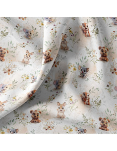 Popeline de coton, impression digitale, zamours 2