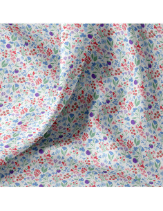 Cretonne de coton, fleurs 2