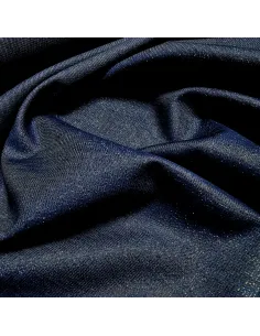 Tissu, Chambray Sparkling, Bleu Jean Scintillant, Laize 140 cm, 66% Coton 140g/m² 2