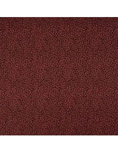 Tissu, Popeline de Coton Léopard, Terra Cotta, Laize 150 cm, 100% Coton 130g/m²